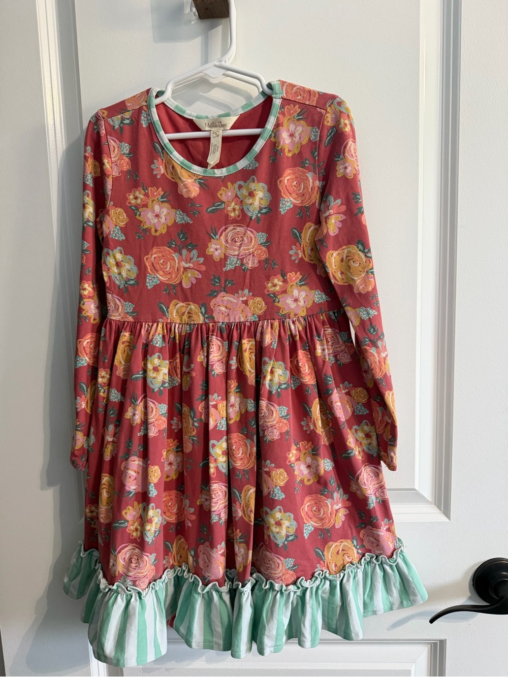 Matilda Jane Girls Floral Ruffle Dress w/ Matching Leggings